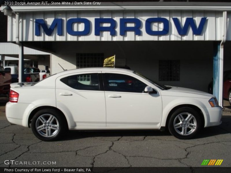 Stone White / Dark Slate Gray 2010 Dodge Avenger R/T