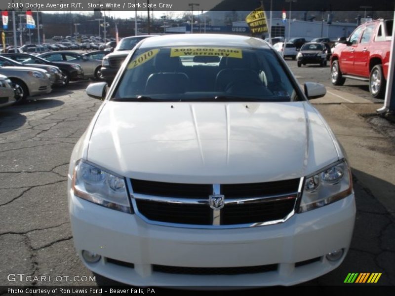 Stone White / Dark Slate Gray 2010 Dodge Avenger R/T