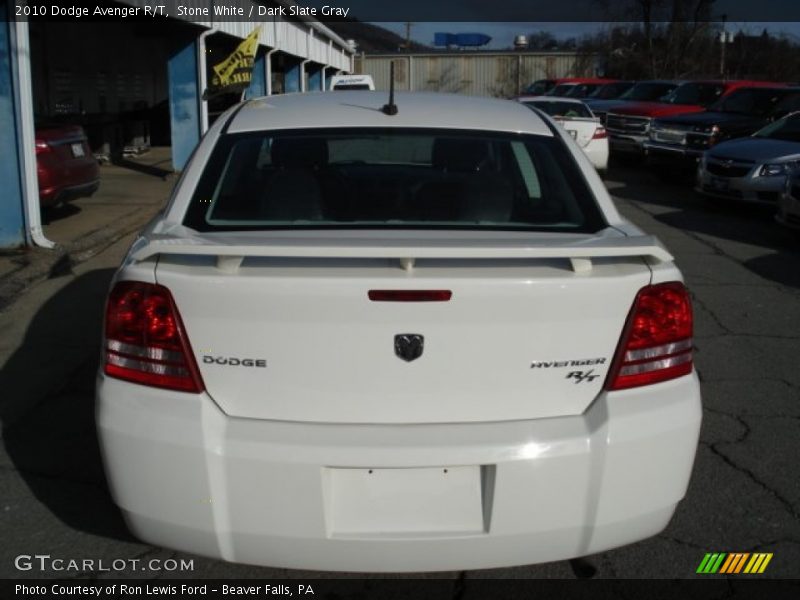 Stone White / Dark Slate Gray 2010 Dodge Avenger R/T