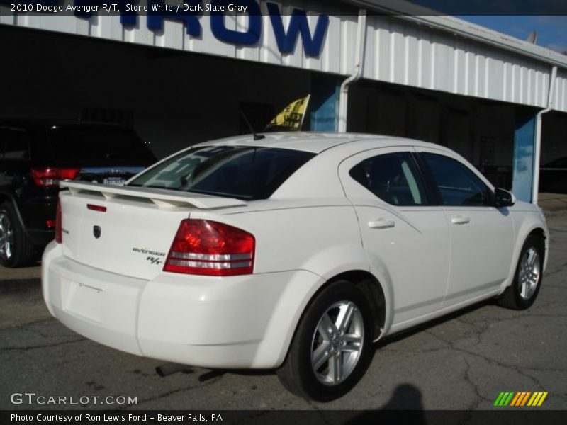 Stone White / Dark Slate Gray 2010 Dodge Avenger R/T