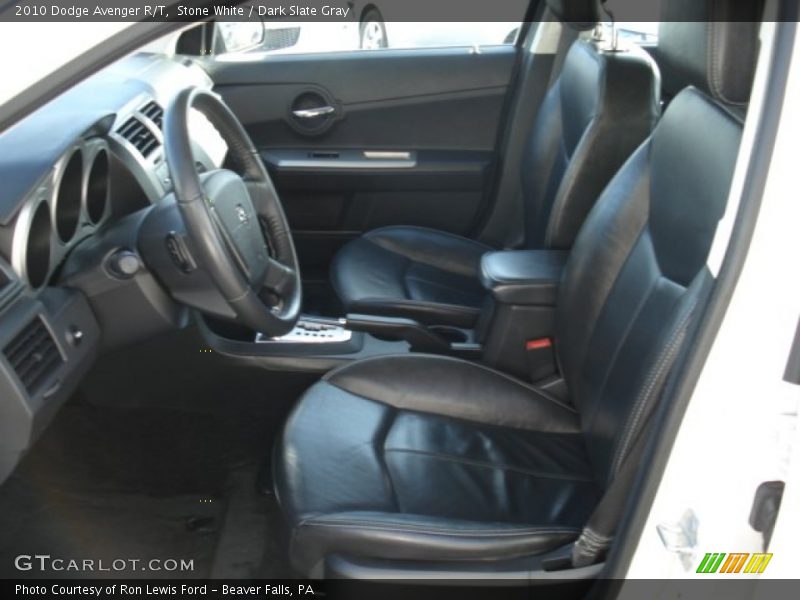 Stone White / Dark Slate Gray 2010 Dodge Avenger R/T