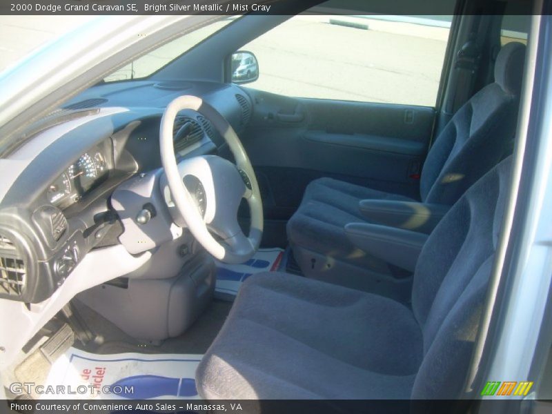 Bright Silver Metallic / Mist Gray 2000 Dodge Grand Caravan SE