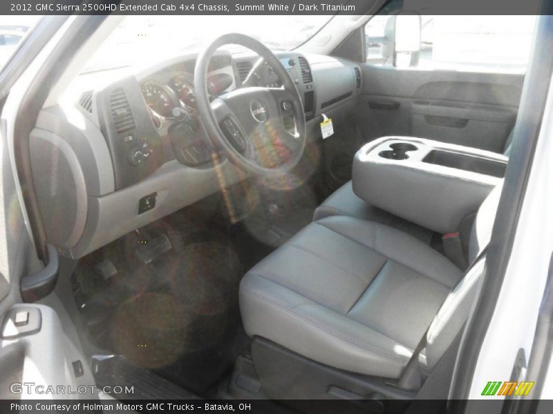 Summit White / Dark Titanium 2012 GMC Sierra 2500HD Extended Cab 4x4 Chassis