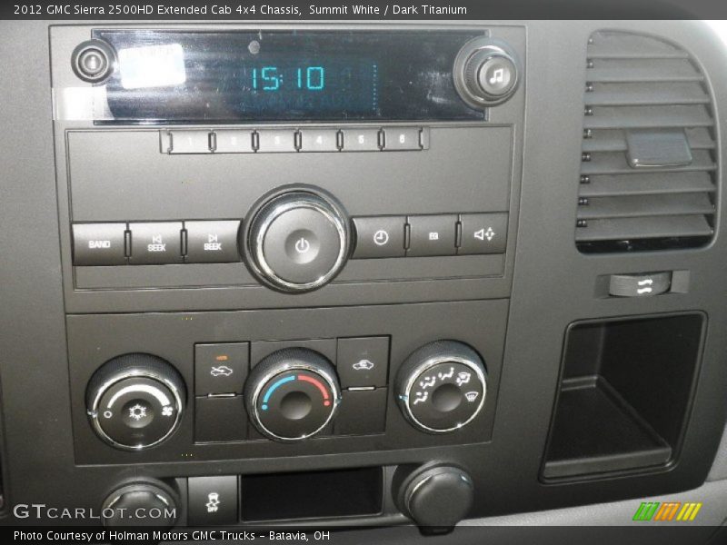 Summit White / Dark Titanium 2012 GMC Sierra 2500HD Extended Cab 4x4 Chassis