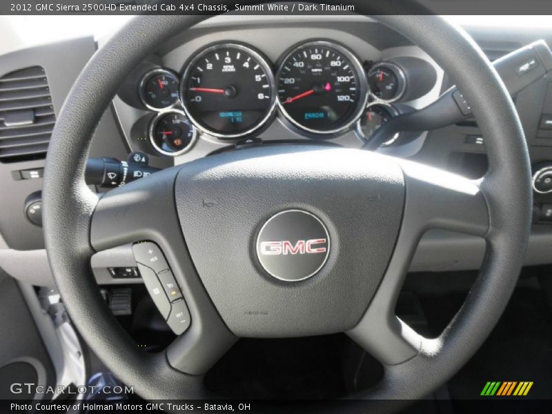 Summit White / Dark Titanium 2012 GMC Sierra 2500HD Extended Cab 4x4 Chassis