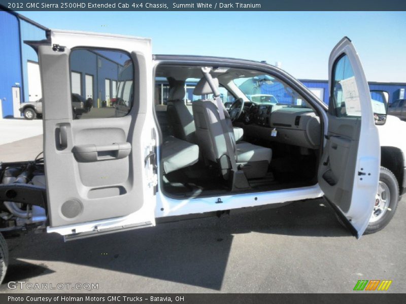 Summit White / Dark Titanium 2012 GMC Sierra 2500HD Extended Cab 4x4 Chassis