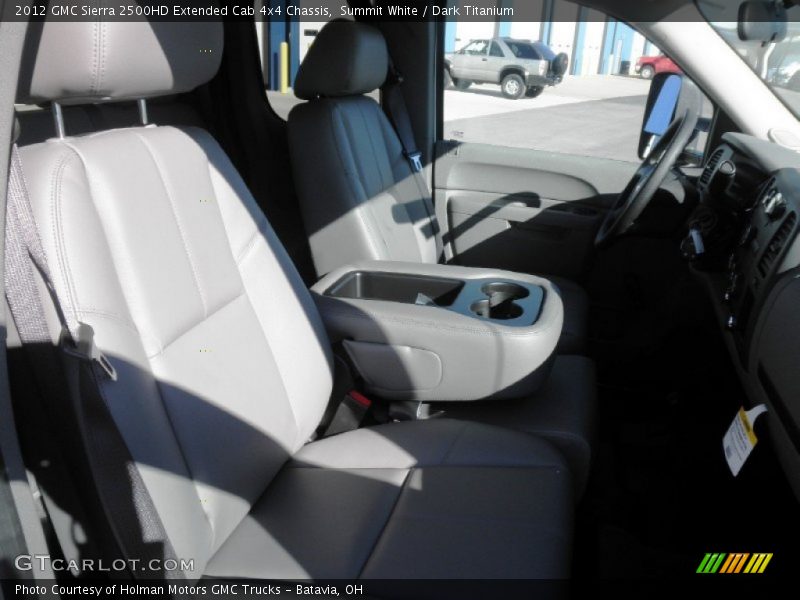 Summit White / Dark Titanium 2012 GMC Sierra 2500HD Extended Cab 4x4 Chassis