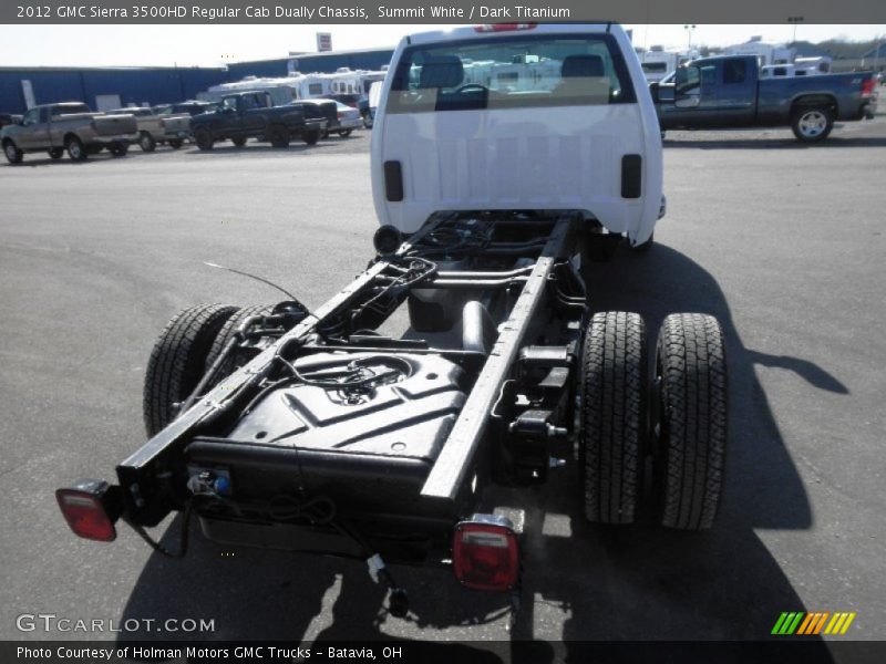 Summit White / Dark Titanium 2012 GMC Sierra 3500HD Regular Cab Dually Chassis