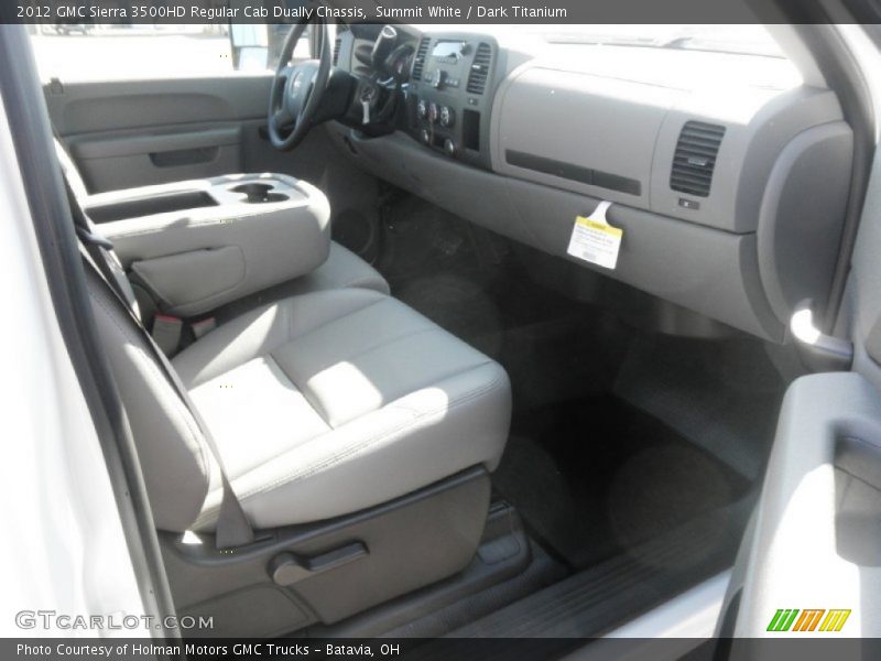 Summit White / Dark Titanium 2012 GMC Sierra 3500HD Regular Cab Dually Chassis