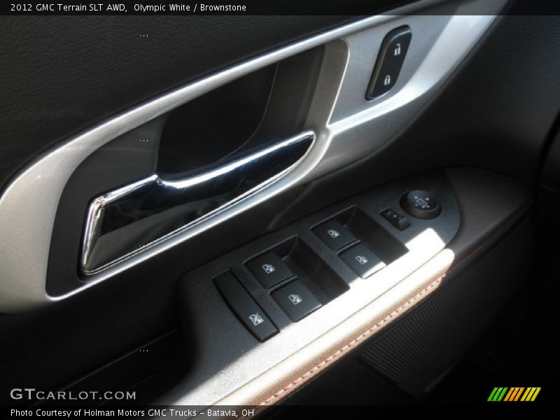 Olympic White / Brownstone 2012 GMC Terrain SLT AWD