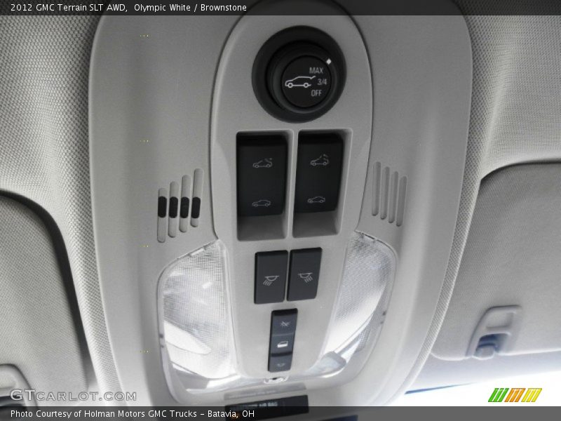 Olympic White / Brownstone 2012 GMC Terrain SLT AWD