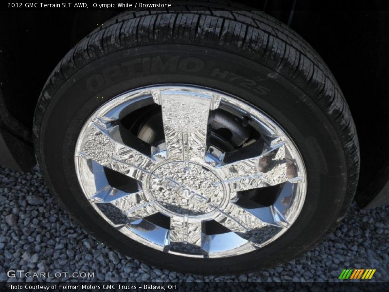Olympic White / Brownstone 2012 GMC Terrain SLT AWD