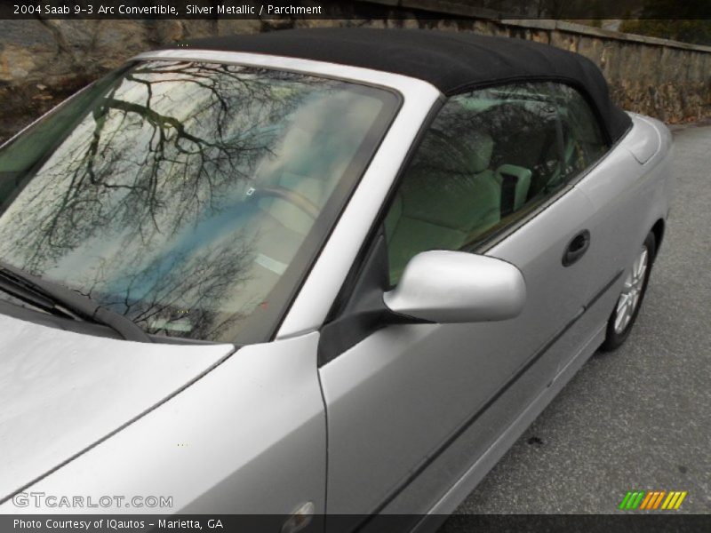 Silver Metallic / Parchment 2004 Saab 9-3 Arc Convertible