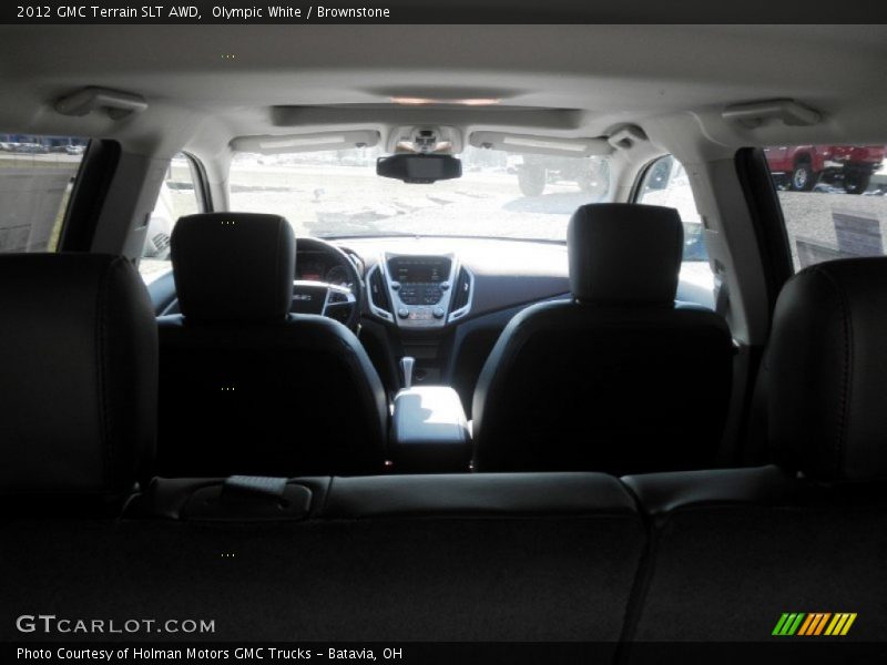 Olympic White / Brownstone 2012 GMC Terrain SLT AWD