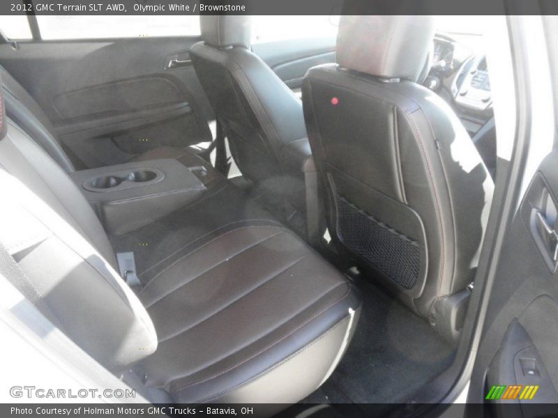 Olympic White / Brownstone 2012 GMC Terrain SLT AWD