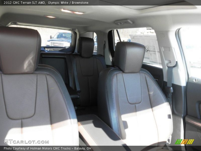 Olympic White / Brownstone 2012 GMC Terrain SLT AWD