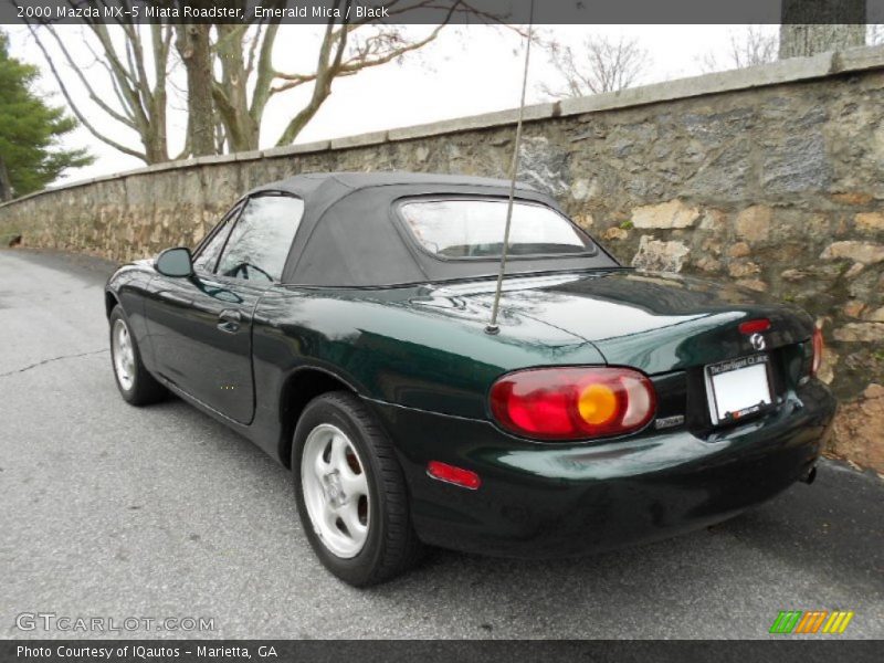 Emerald Mica / Black 2000 Mazda MX-5 Miata Roadster