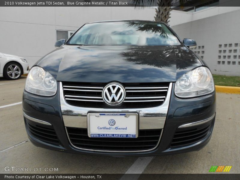 Blue Graphite Metallic / Titan Black 2010 Volkswagen Jetta TDI Sedan