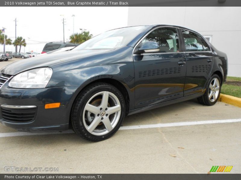 Blue Graphite Metallic / Titan Black 2010 Volkswagen Jetta TDI Sedan