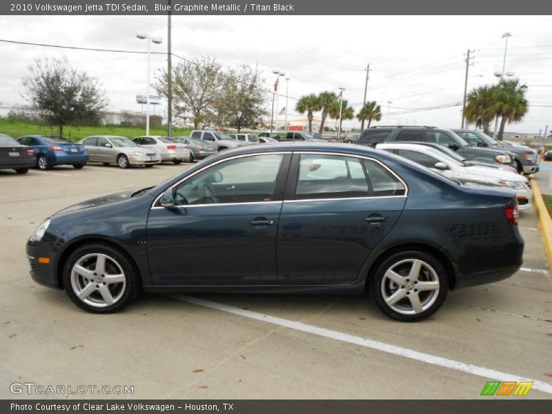 Blue Graphite Metallic / Titan Black 2010 Volkswagen Jetta TDI Sedan