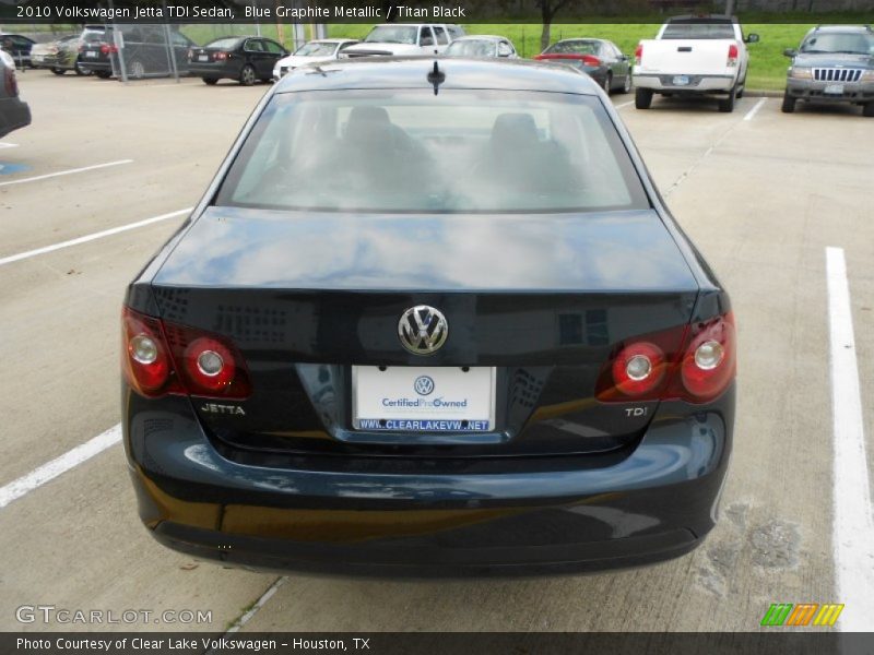 Blue Graphite Metallic / Titan Black 2010 Volkswagen Jetta TDI Sedan