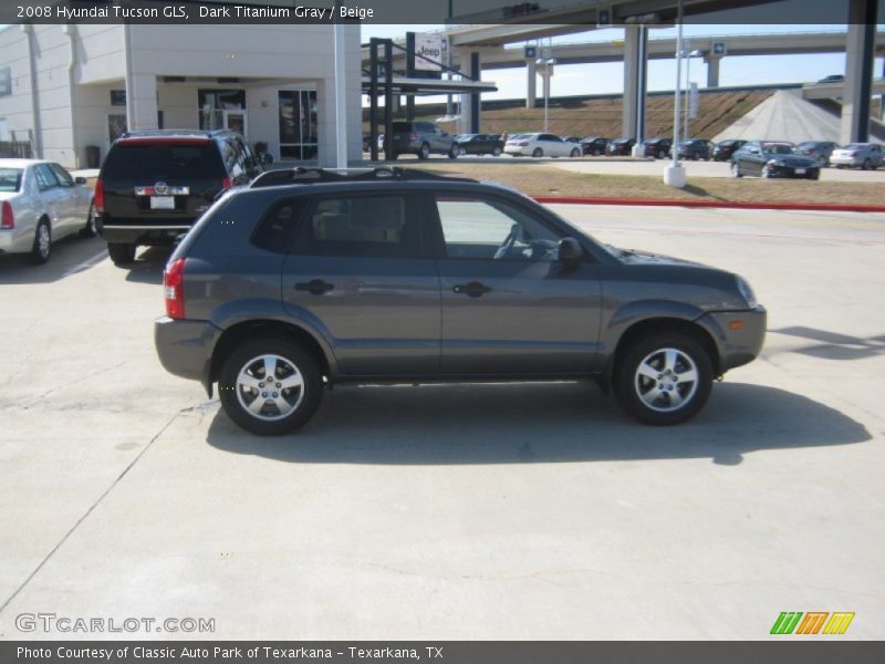 Dark Titanium Gray / Beige 2008 Hyundai Tucson GLS
