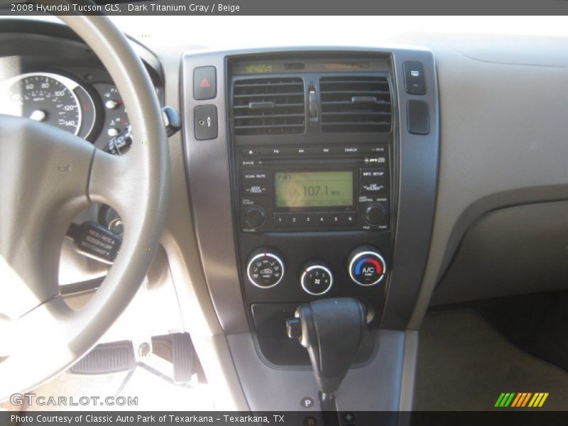 Dark Titanium Gray / Beige 2008 Hyundai Tucson GLS