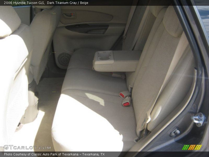 Dark Titanium Gray / Beige 2008 Hyundai Tucson GLS