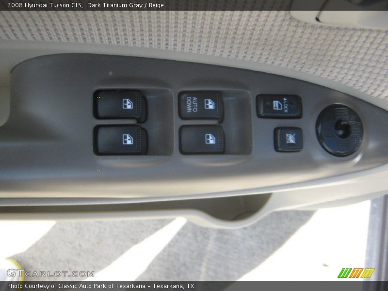 Dark Titanium Gray / Beige 2008 Hyundai Tucson GLS