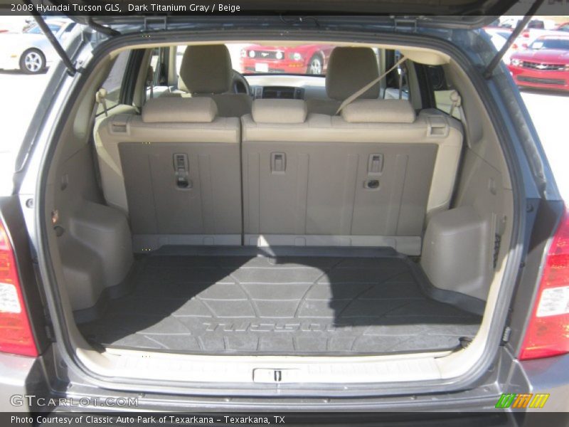 Dark Titanium Gray / Beige 2008 Hyundai Tucson GLS