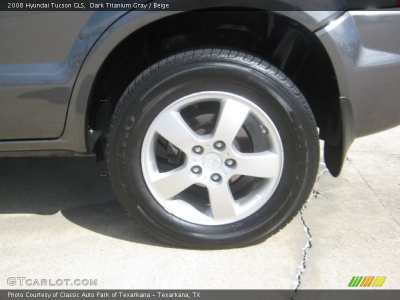 Dark Titanium Gray / Beige 2008 Hyundai Tucson GLS