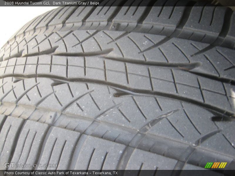 Dark Titanium Gray / Beige 2008 Hyundai Tucson GLS