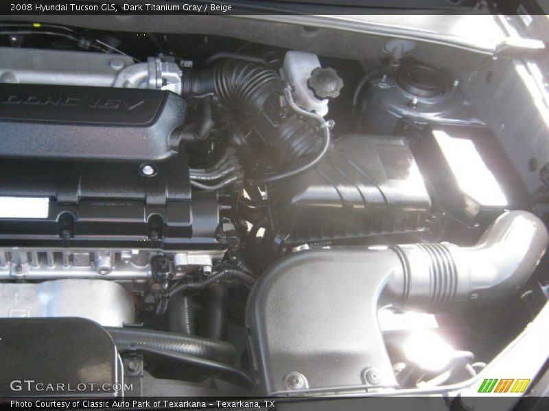 Dark Titanium Gray / Beige 2008 Hyundai Tucson GLS