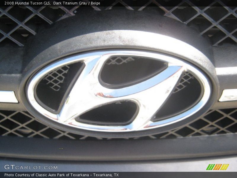 Dark Titanium Gray / Beige 2008 Hyundai Tucson GLS