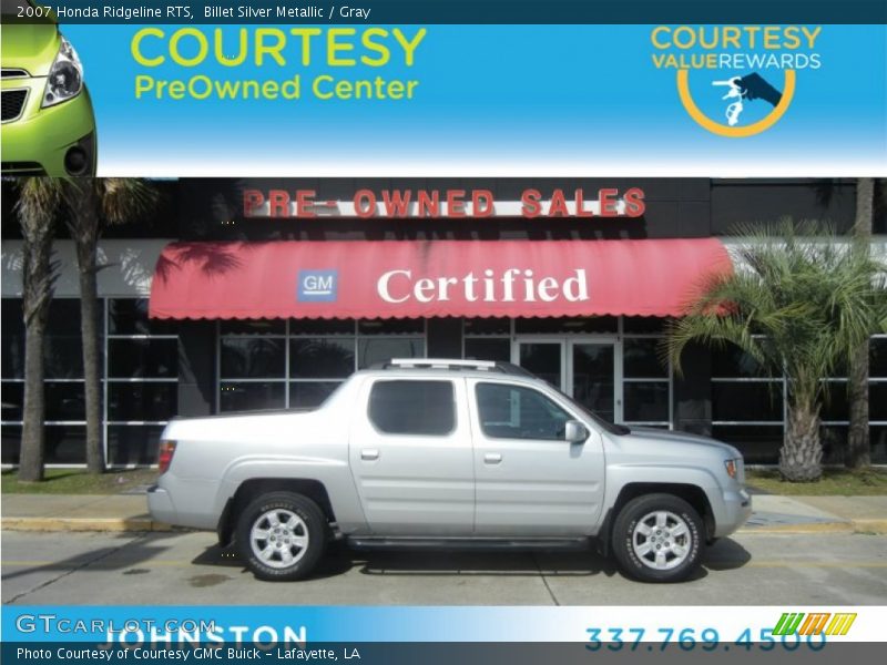 Billet Silver Metallic / Gray 2007 Honda Ridgeline RTS