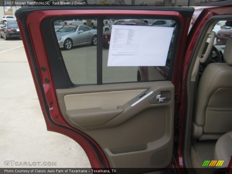 Red Brawn / Desert 2007 Nissan Pathfinder SE