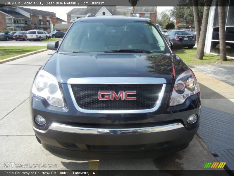 Deep Blue Metallic / Light Titanium 2009 GMC Acadia SLE