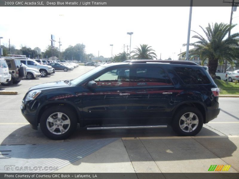 Deep Blue Metallic / Light Titanium 2009 GMC Acadia SLE