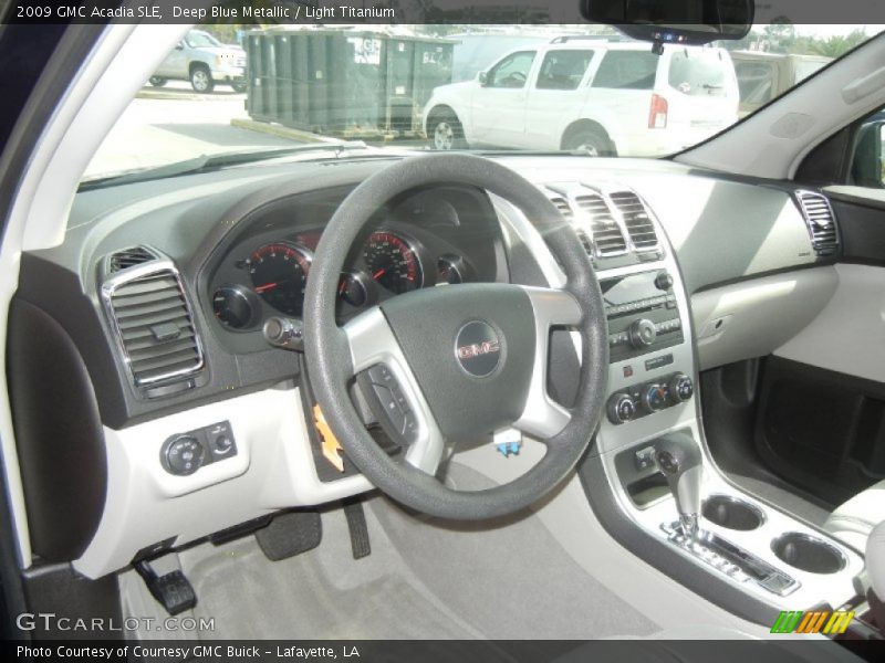 Deep Blue Metallic / Light Titanium 2009 GMC Acadia SLE