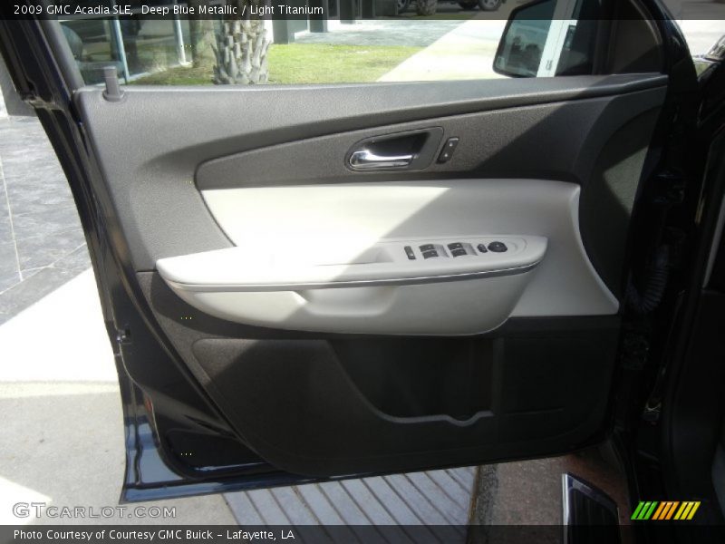 Deep Blue Metallic / Light Titanium 2009 GMC Acadia SLE