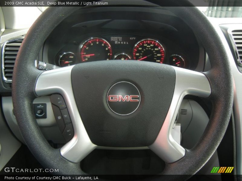 Deep Blue Metallic / Light Titanium 2009 GMC Acadia SLE