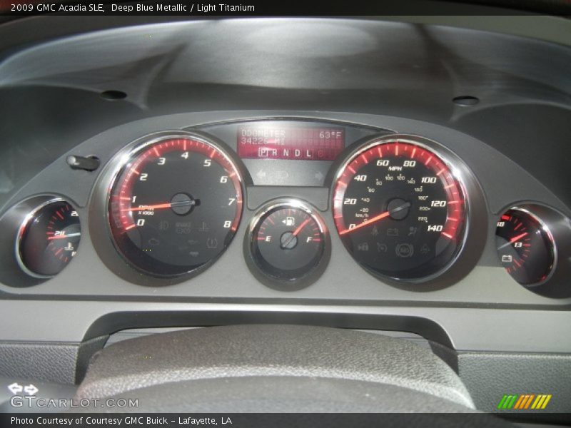 Deep Blue Metallic / Light Titanium 2009 GMC Acadia SLE