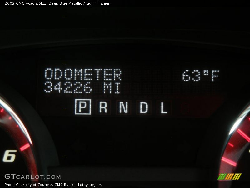 Deep Blue Metallic / Light Titanium 2009 GMC Acadia SLE