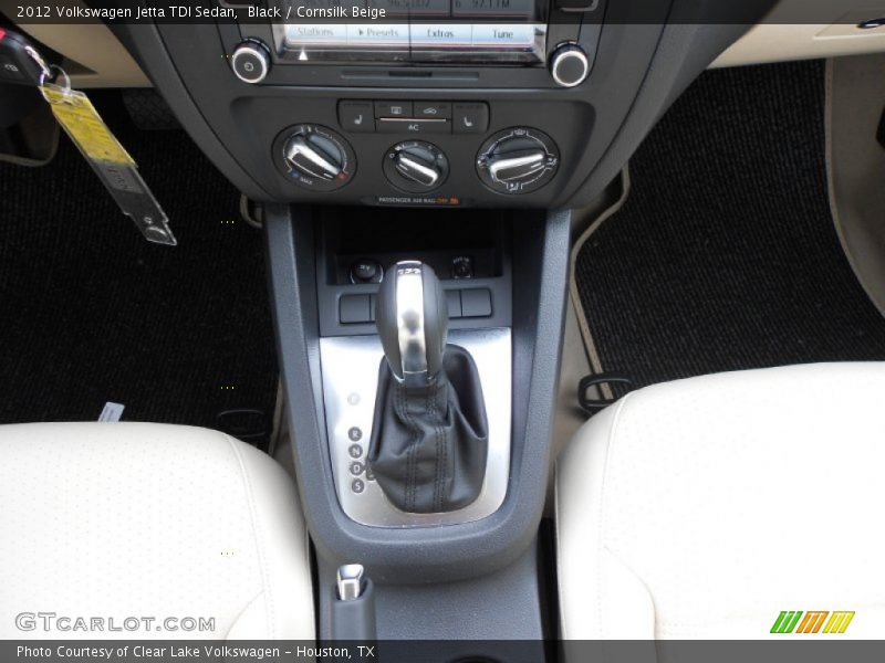 Black / Cornsilk Beige 2012 Volkswagen Jetta TDI Sedan