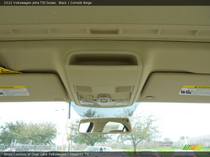 Black / Cornsilk Beige 2012 Volkswagen Jetta TDI Sedan