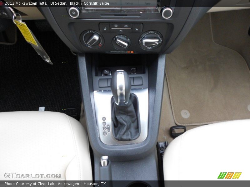 Black / Cornsilk Beige 2012 Volkswagen Jetta TDI Sedan