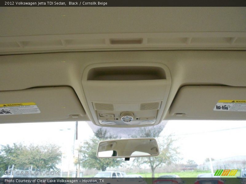 Black / Cornsilk Beige 2012 Volkswagen Jetta TDI Sedan