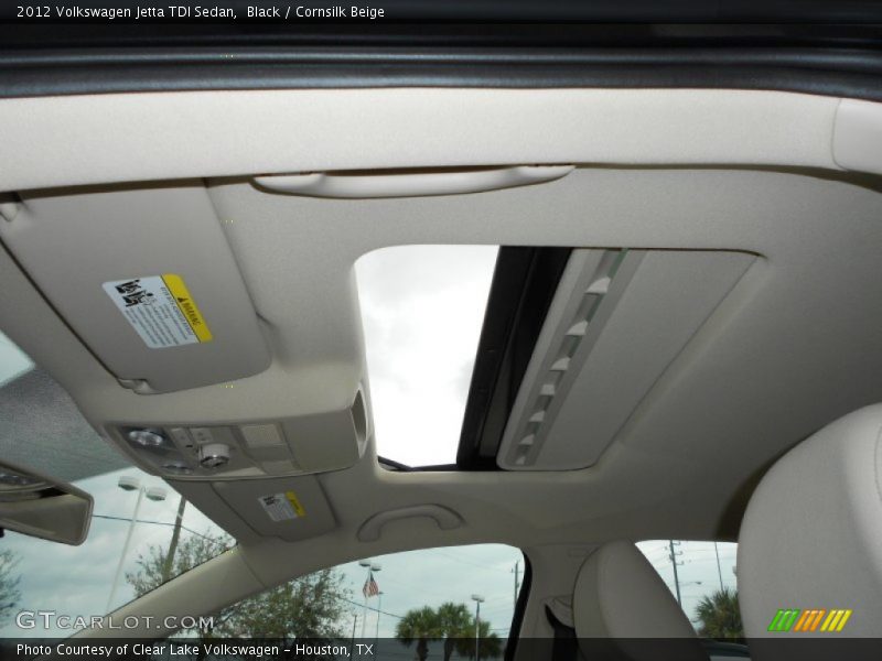 Black / Cornsilk Beige 2012 Volkswagen Jetta TDI Sedan
