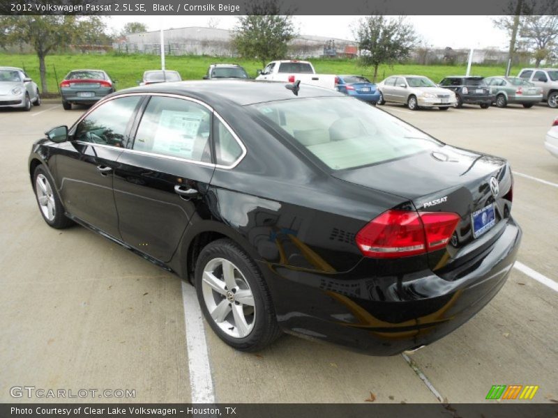 Black / Cornsilk Beige 2012 Volkswagen Passat 2.5L SE
