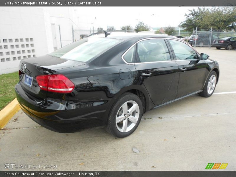 Black / Cornsilk Beige 2012 Volkswagen Passat 2.5L SE